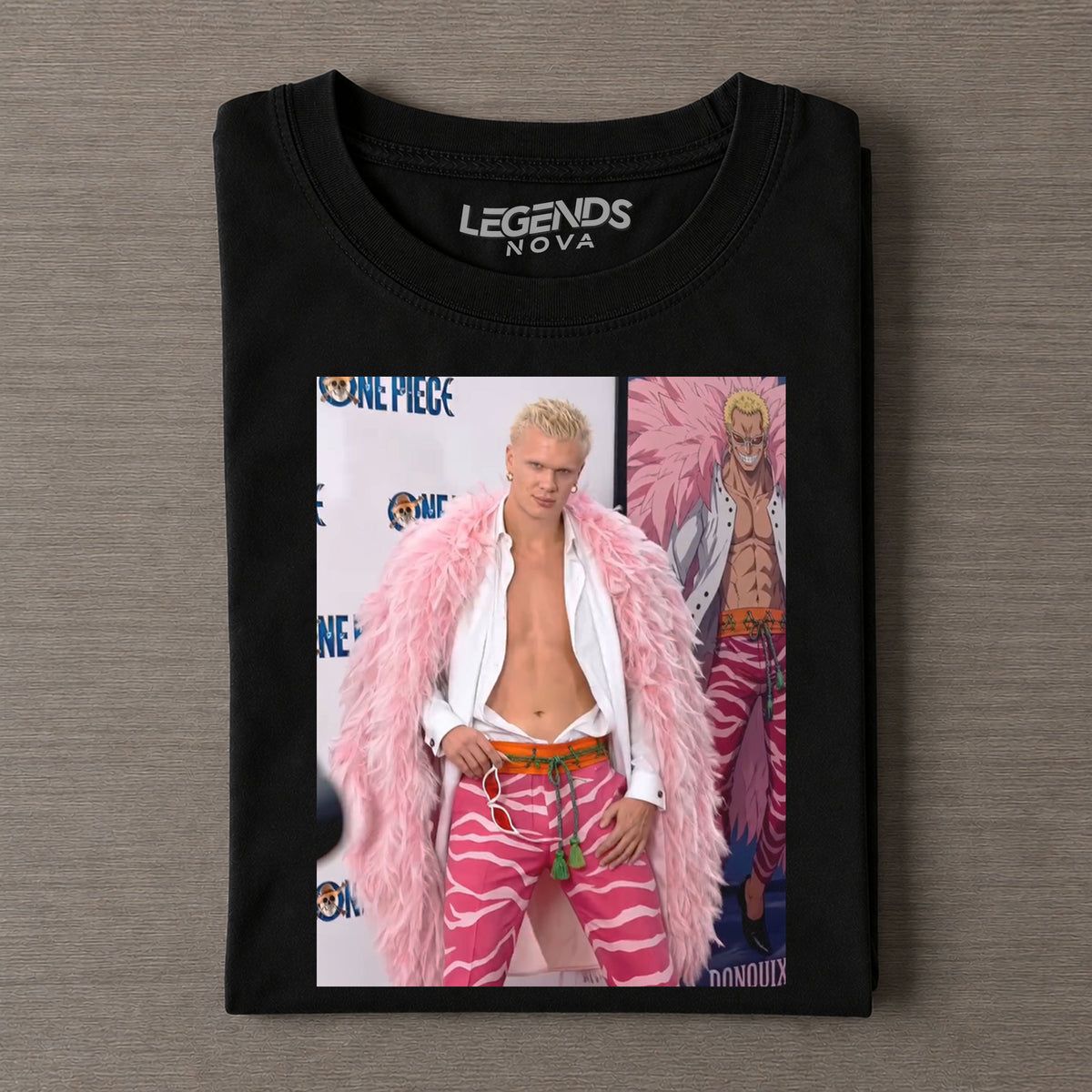 Haaland ¡Á Doflamingo One Piece Graphic Tee
