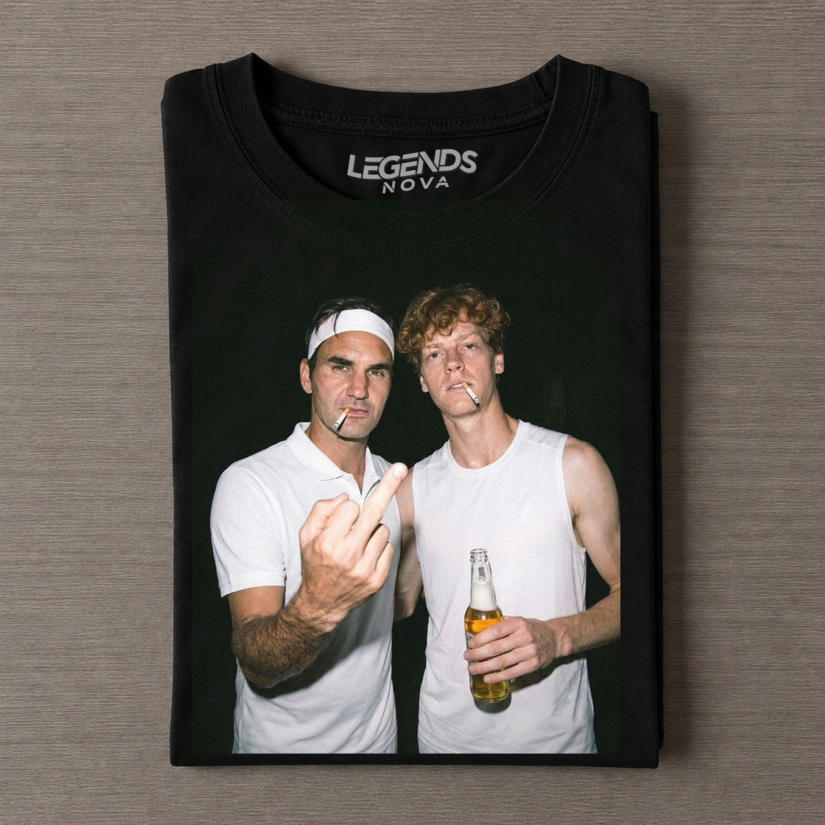 Jannik Sinner & Roger Federer 2026 Vintage T-shirt