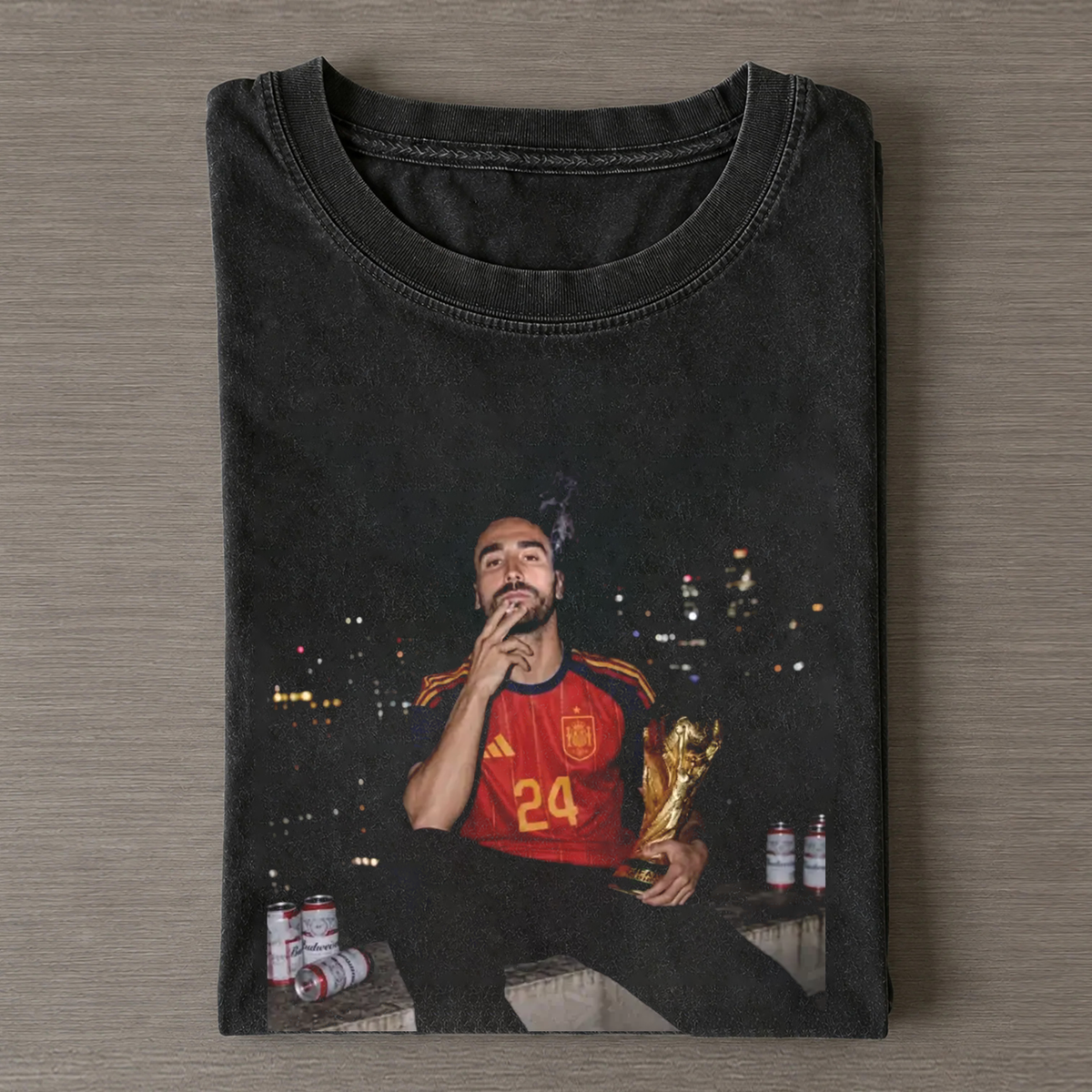 Spain Soccer Style Vintage Tee 7