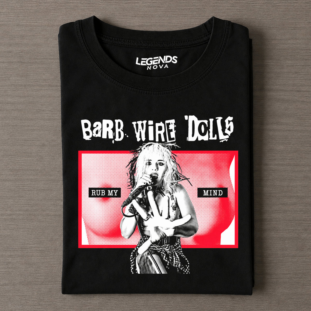 Barb Wire Dolls & Rub My Mind Vintage Tee