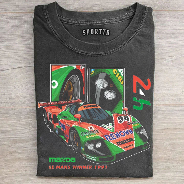 No.55 Le Mans Legend Vintage Washed Short Sleeve Tee