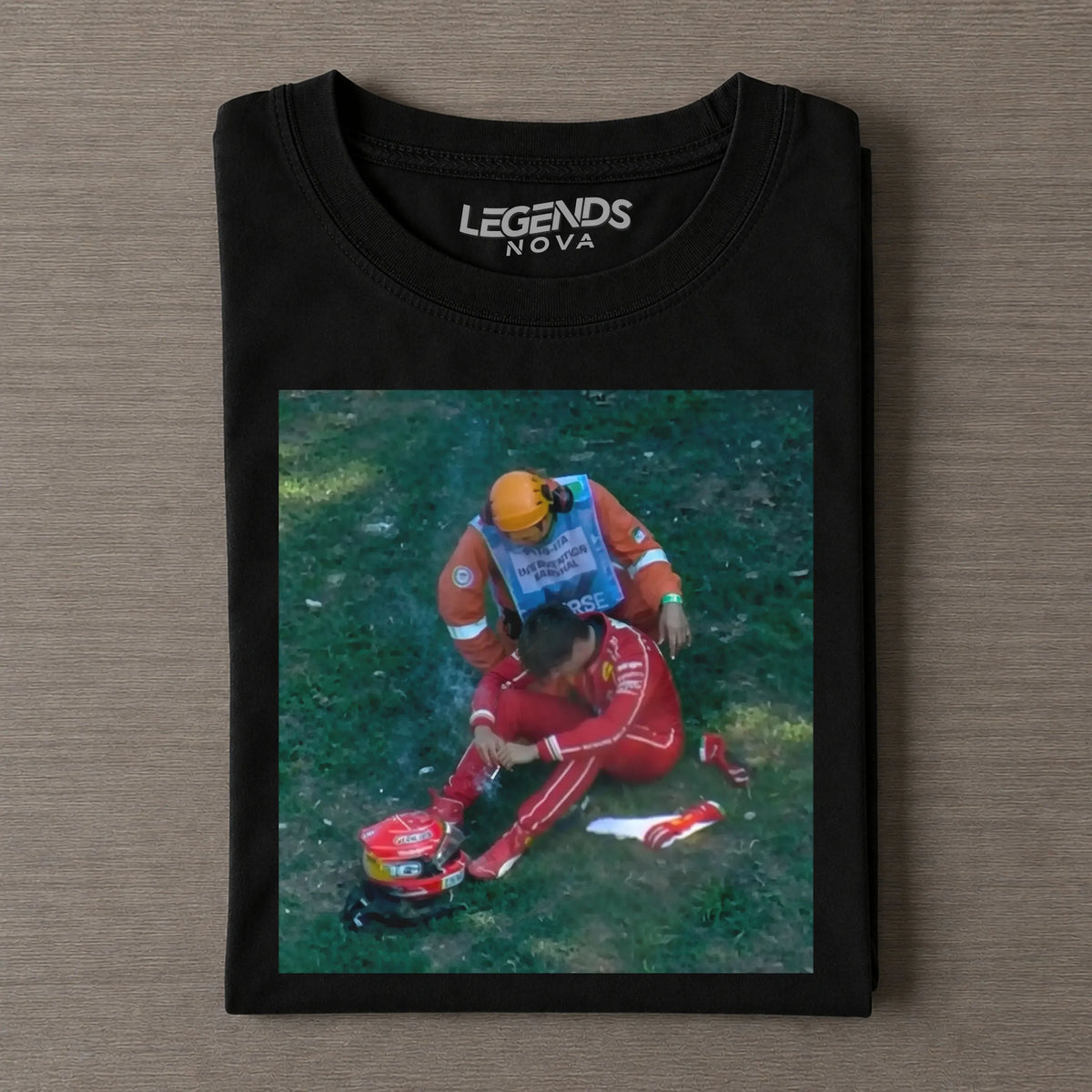 F1 Monza GP Charles Leclerc Crash Iconic Shot T-shirt