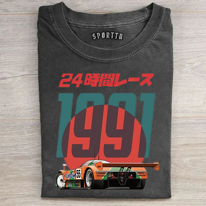 No.55 Le Mans Legend Vintage Washed Short Sleeve Tee