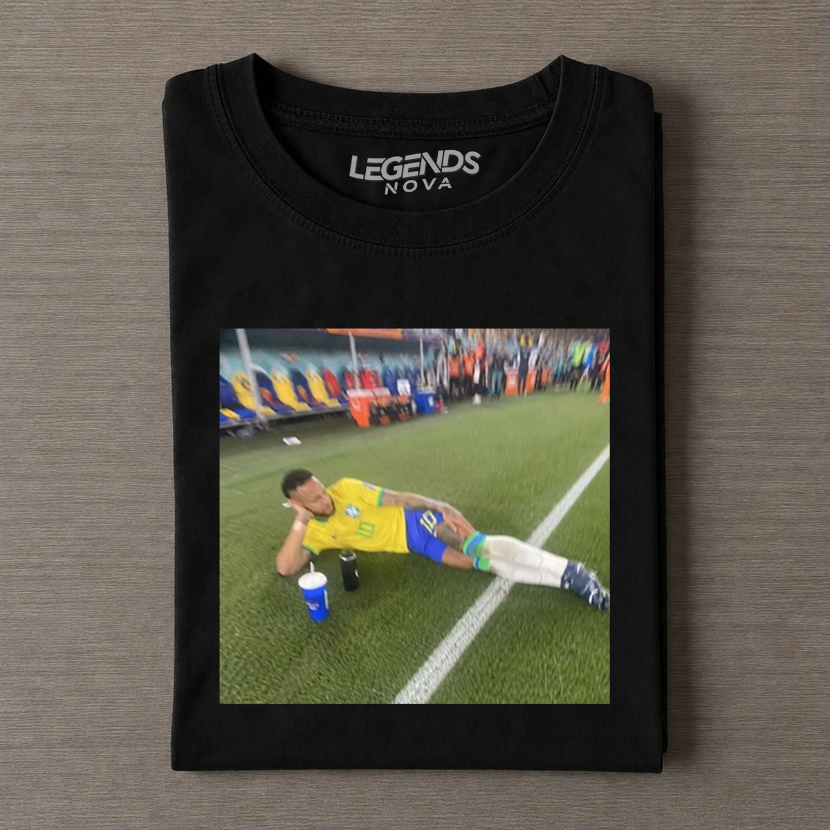 Neymar Chilling On Pitch Meme Tee