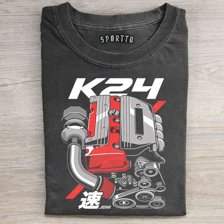 K24 Engine JDM VTEC Graphic T-Shirt