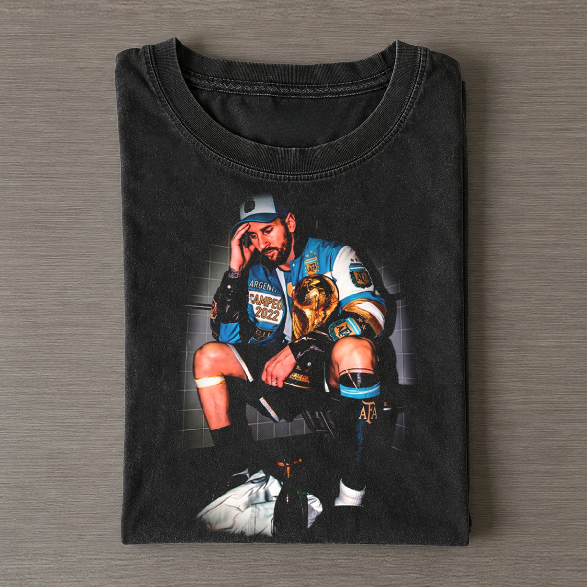 Lionel Messi GOAT 2026 Vintage Tee