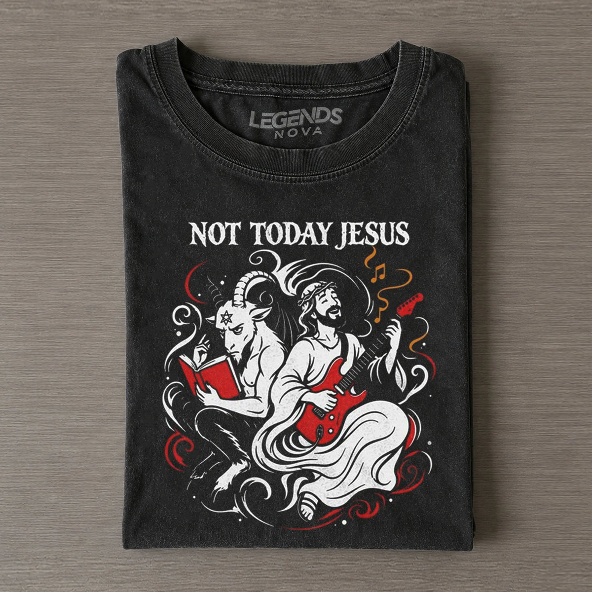 Funny Not Today Jesus Vintage T-shirt