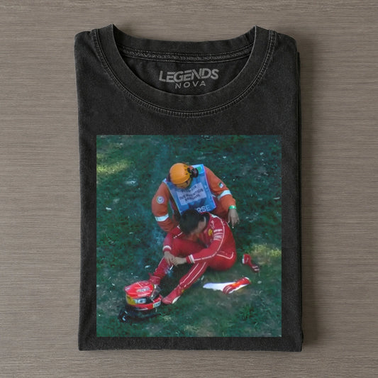 F1 Monza GP Charles Leclerc Crash Iconic Shot T-shirt