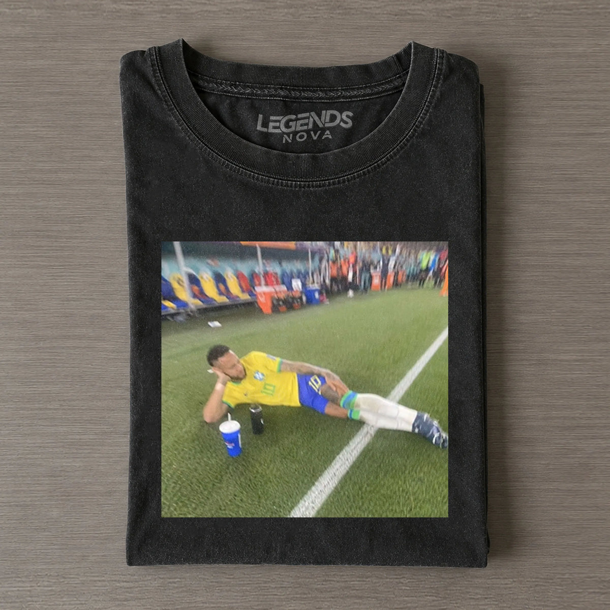 Neymar Chilling On Pitch Meme Tee