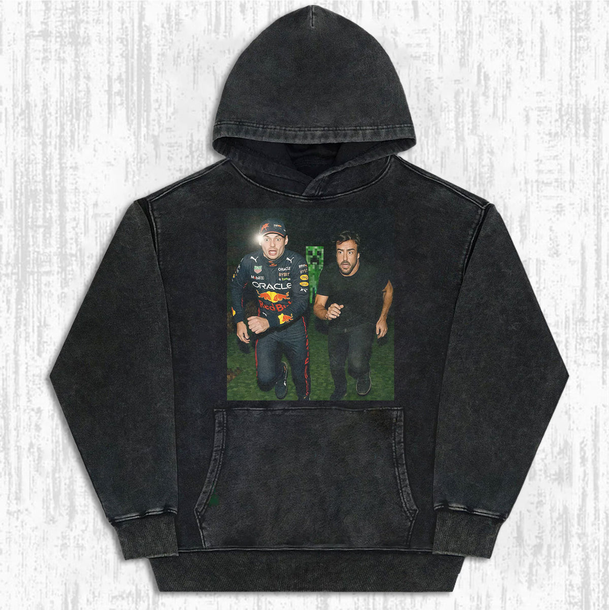Max Verstappen & Fernando Alonso In Minecraft T-shirt/Sweatshirt/Hoodie