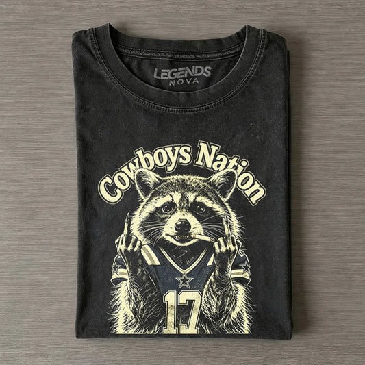 Dallas Raccoon Smoking Humor T-shirt