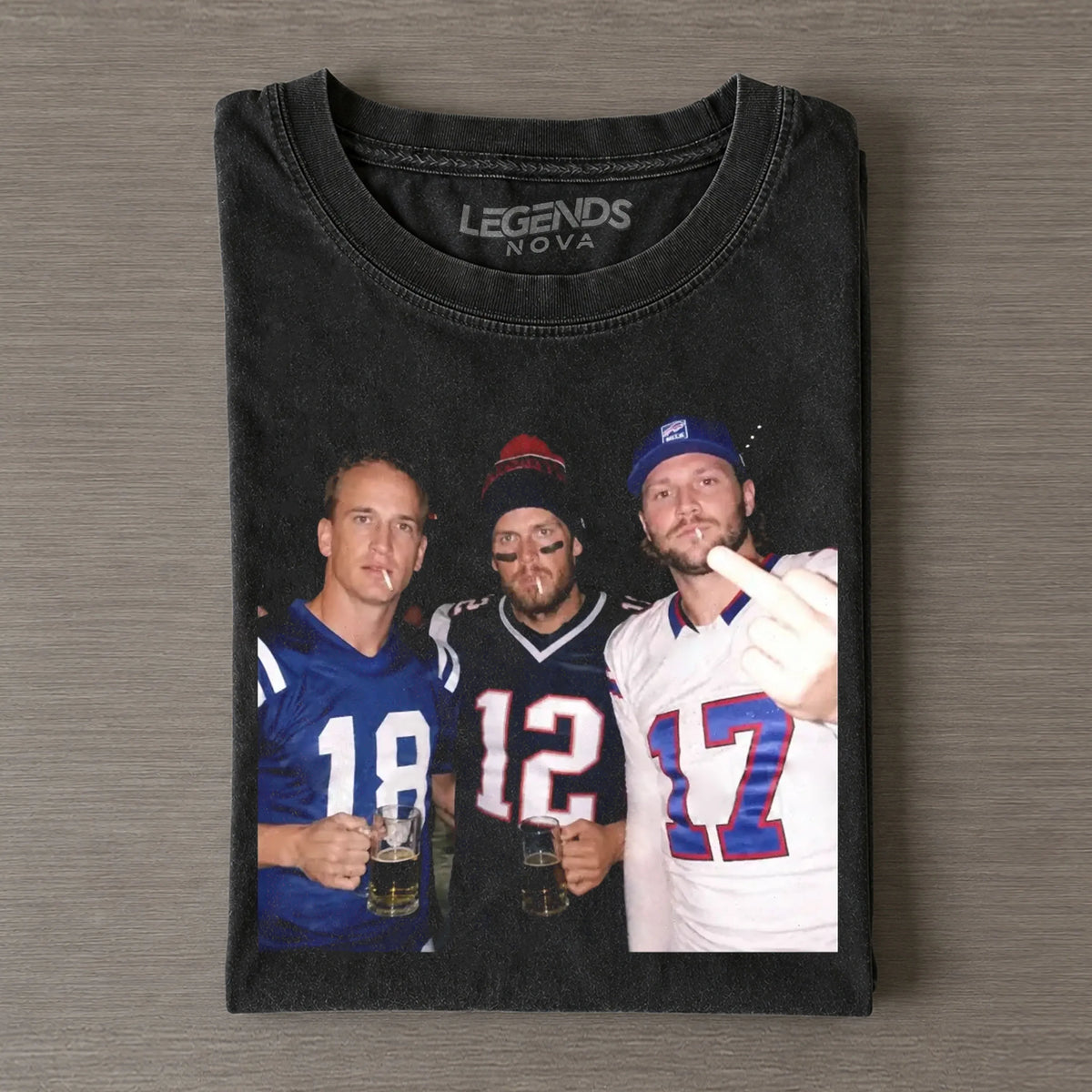 Peyton Manning & Tom Brady & Josh Allen T-shirt