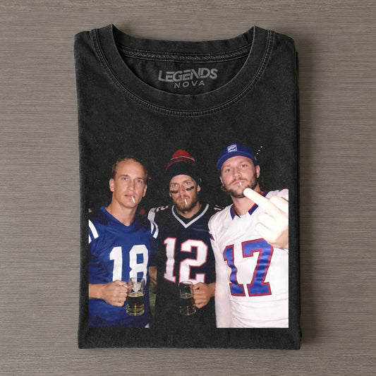 Peyton Manning & Tom Brady & Josh Allen T-shirt
