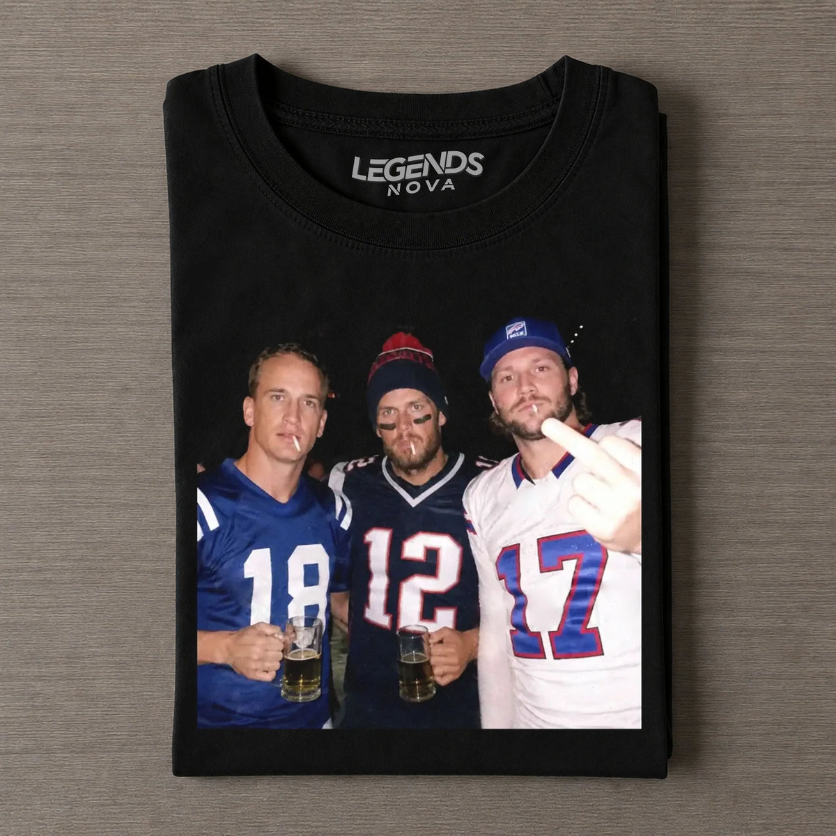 Peyton Manning & Tom Brady & Josh Allen T-shirt