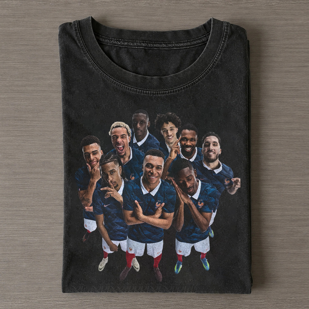 Kylian Mbappé & French Team Retro Graphic T-Shirt