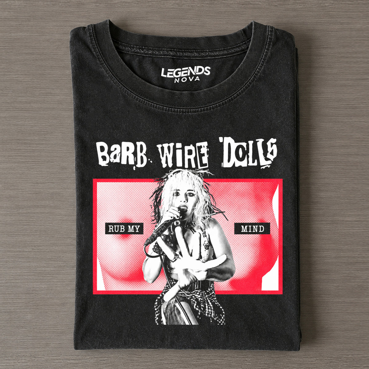 Barb Wire Dolls & Rub My Mind Vintage Tee