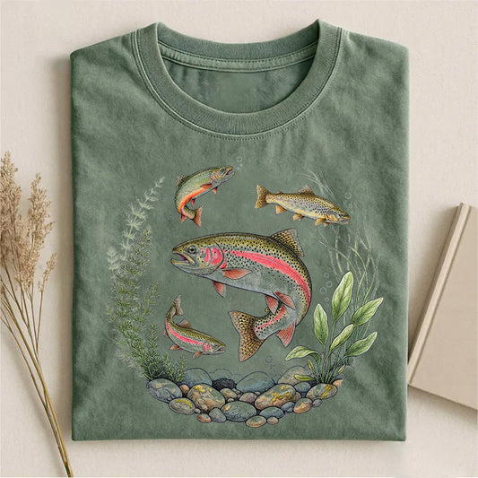 River Wildlife Rainbow Trout T-shirt