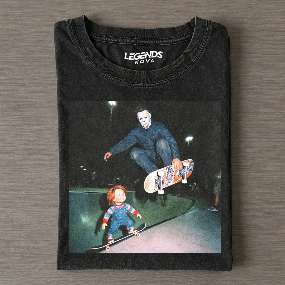 Vintage Halloween Michael Myers & Chucky Tee
