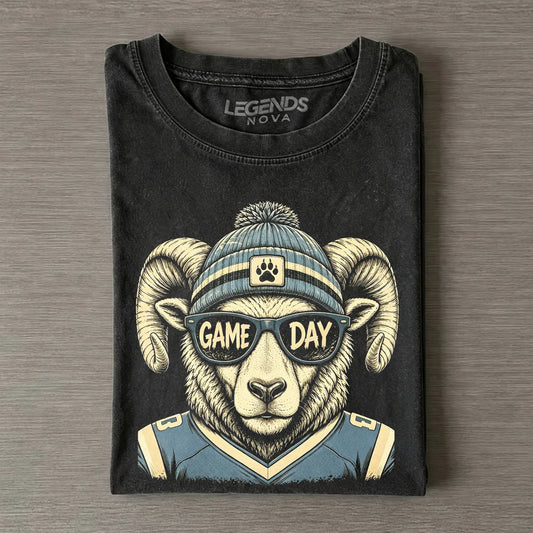 Rams Beanie Football T-shirt