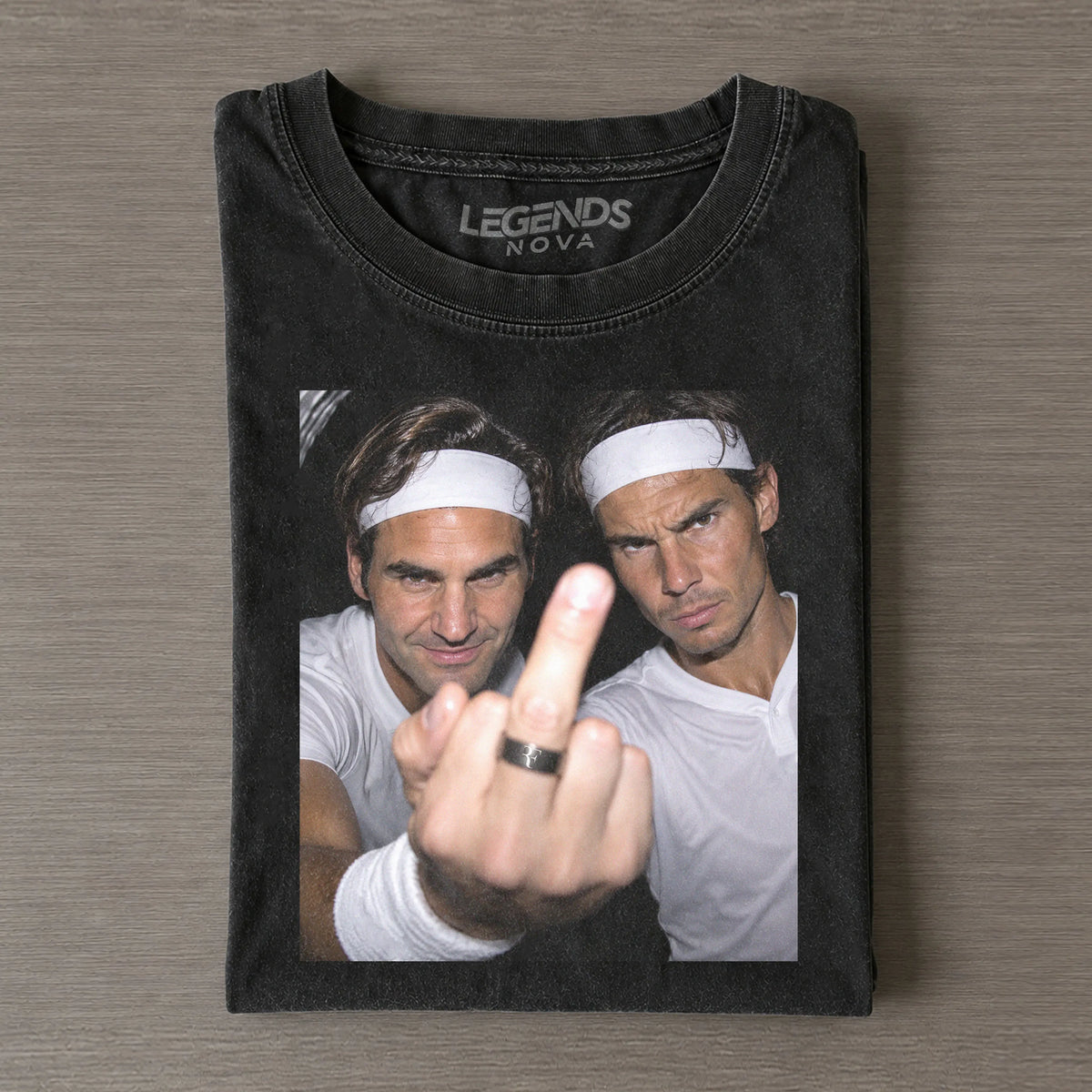 Roger Federer & Rafael Nadal Tennis legend graphic T-shirt