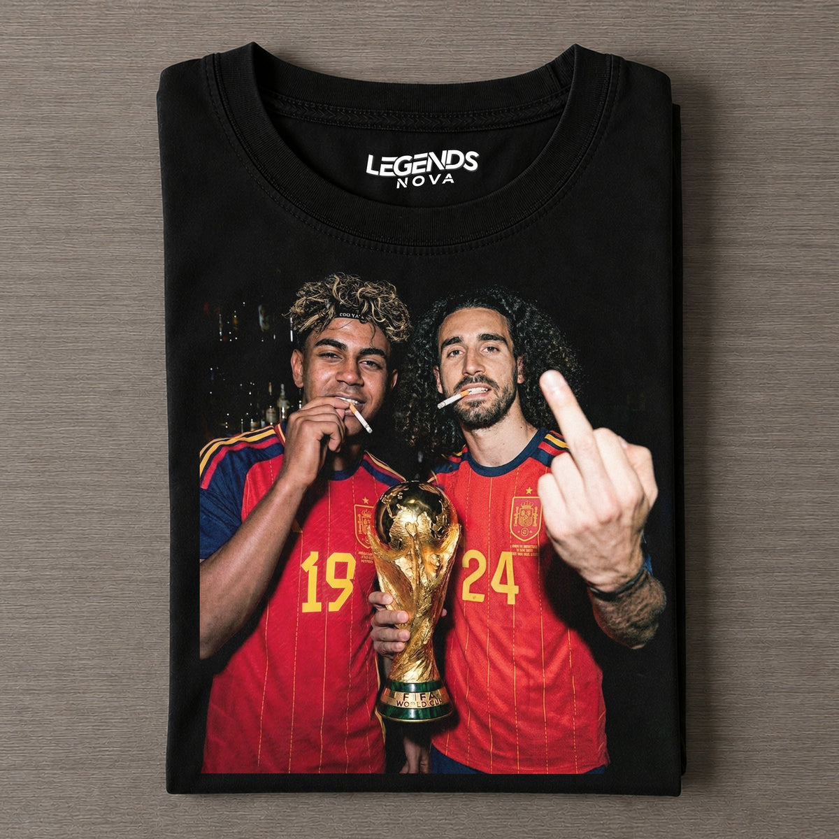 Lamine Yamal & Marc Cucurella 2026 Champion Tee