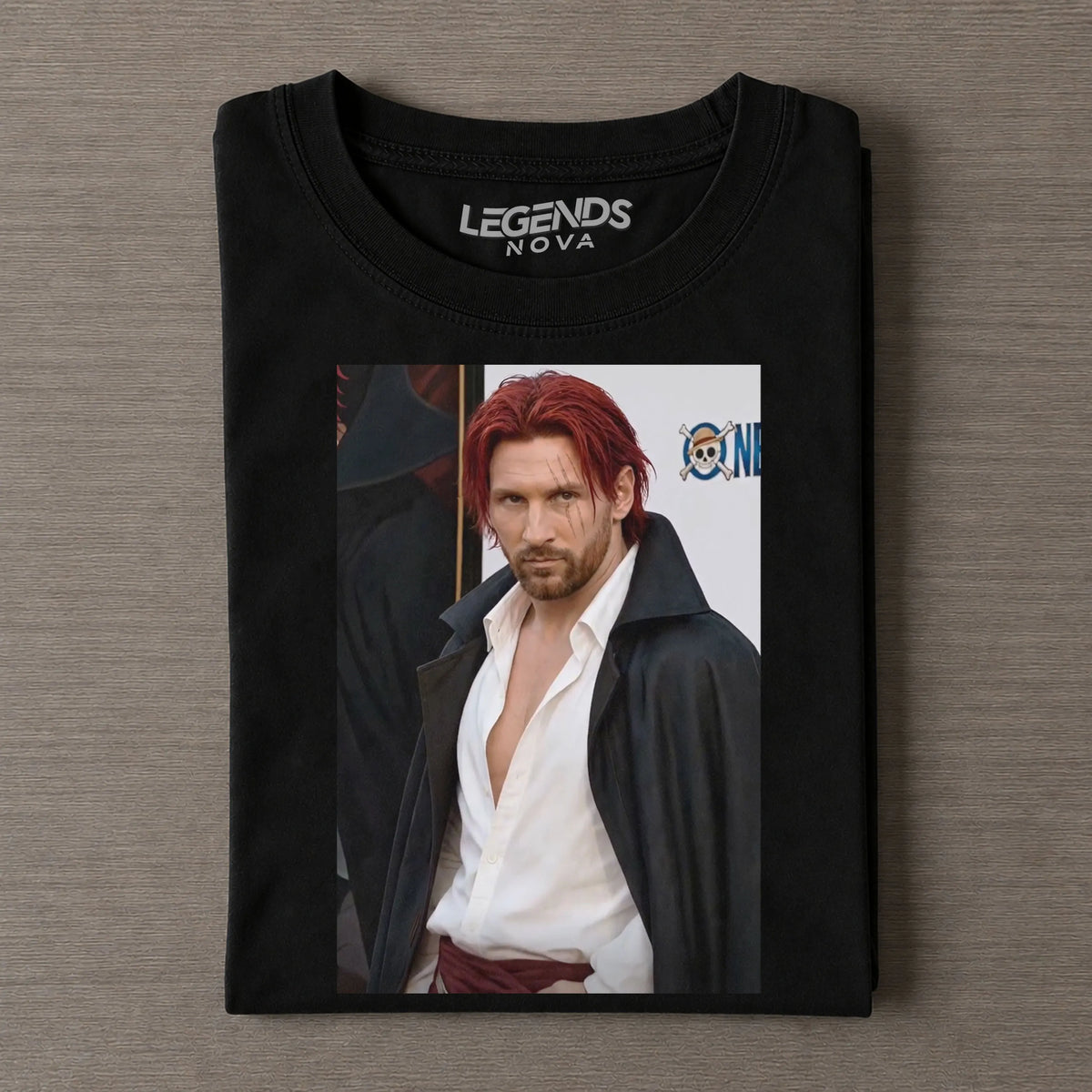 Messi × Shanks One Piece Graphic Tee