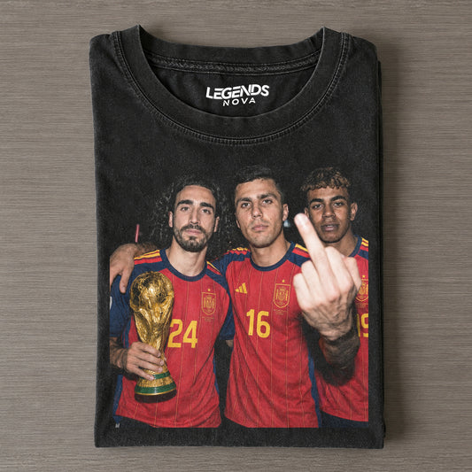 Lamine Yamal & Marc Cucurella & Rodri 2026 Champion Tee
