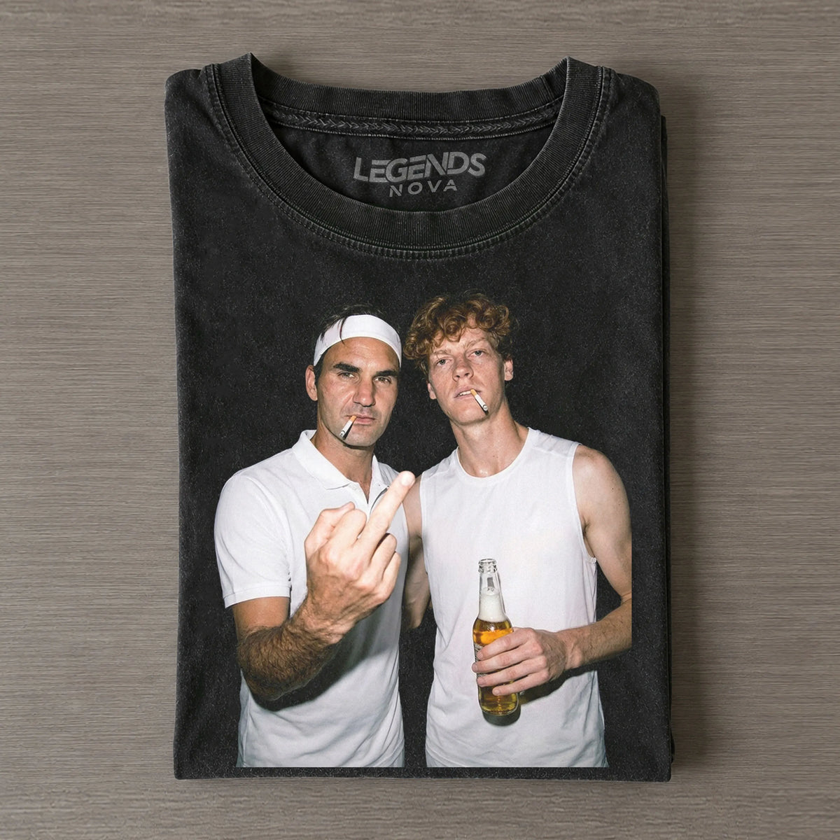 Jannik Sinner & Roger Federer 2026 Vintage T-shirt