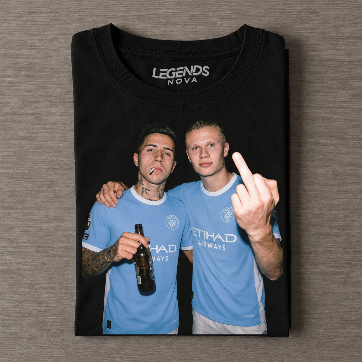 Enzo Fernández & Erling Haaland T-shirt