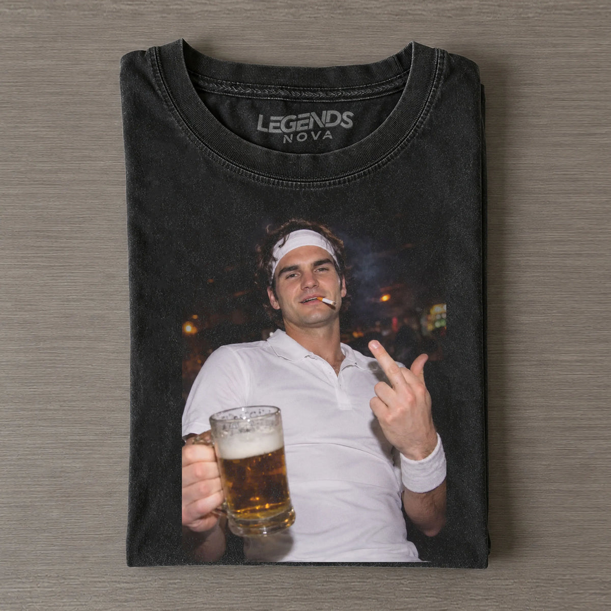 Roger Federer Tennis legend graphic T-shirt
