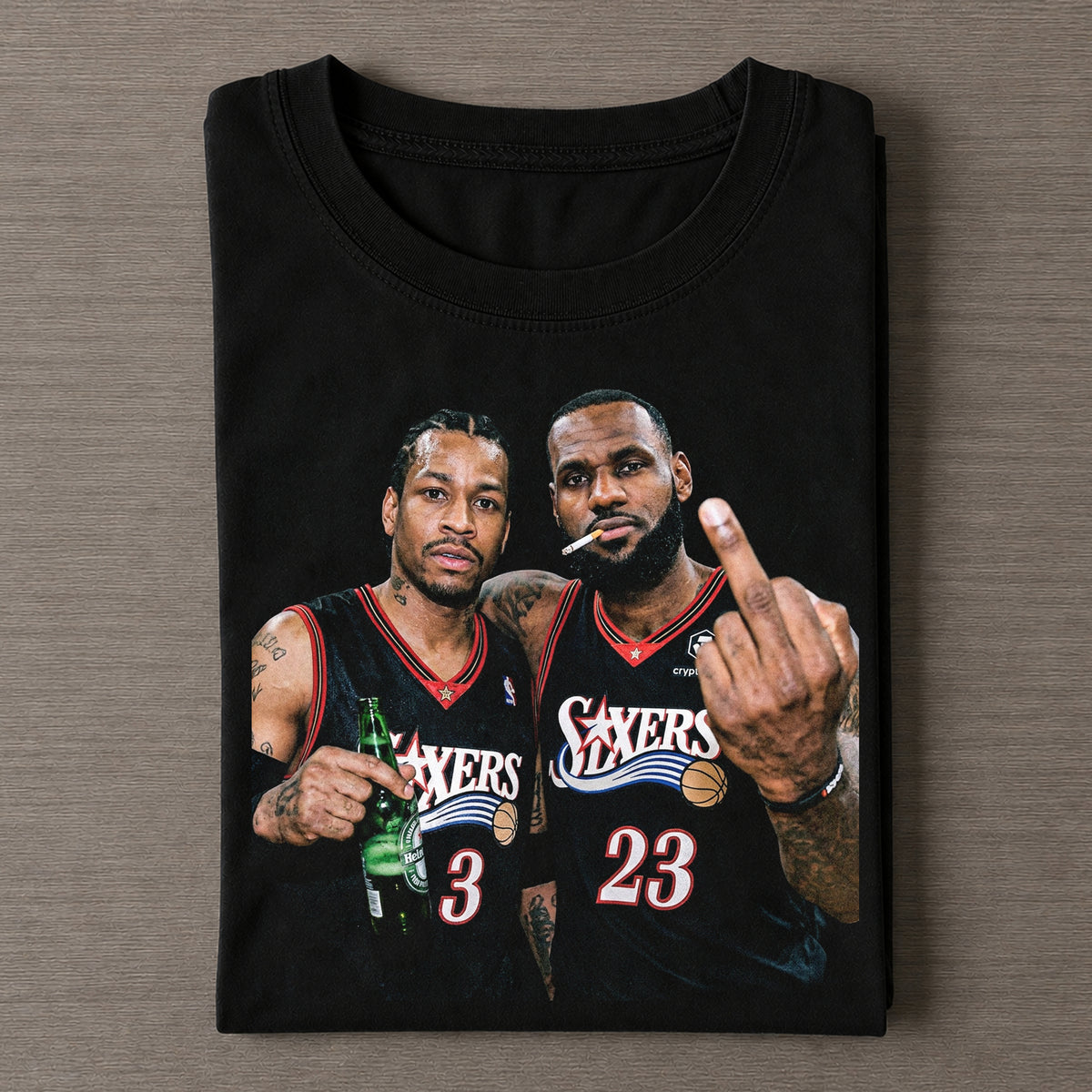 LeBron James & Allen Iverson Funny Tee